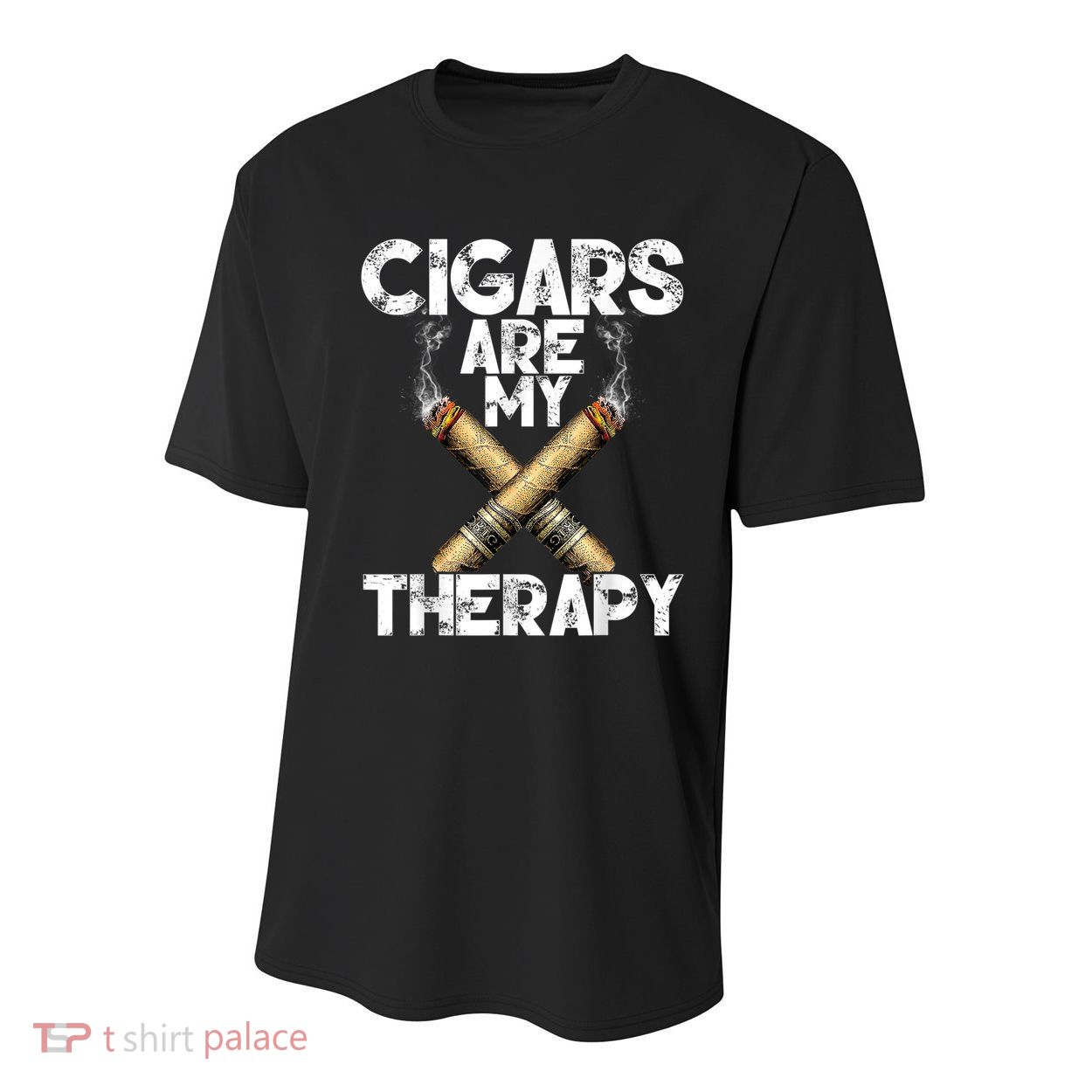 Cool Funny Cigar For Men Cigars Are My Therapy Youth Performance Sprint T-Shirt