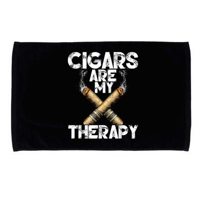 Cool Funny Cigar For Men Cigars Are My Therapy Microfiber Hand Towel