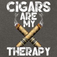 Cool Funny Cigar For Men Cigars Are My Therapy Cotton Canvas Backpack