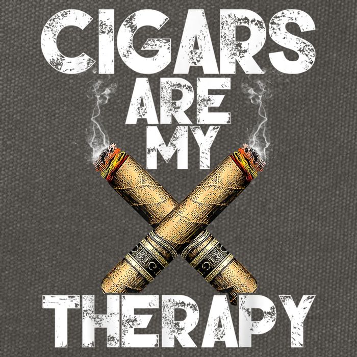 Cool Funny Cigar For Men Cigars Are My Therapy Cotton Canvas Backpack