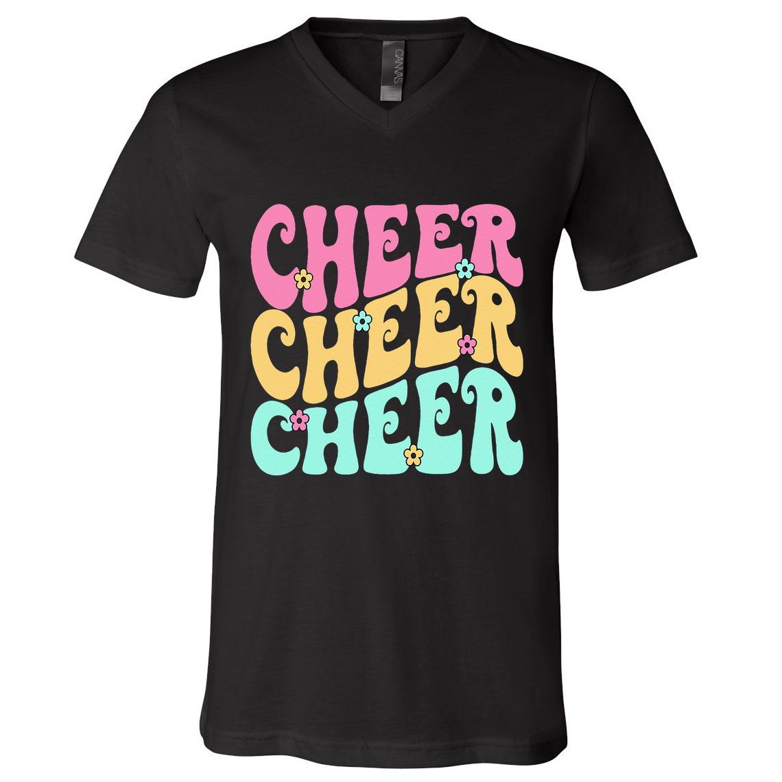 Cheerleading For Cheerleader Squad Girl Teen Cheer Practice V-Neck T-Shirt
