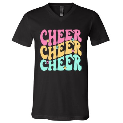 Cheerleading For Cheerleader Squad Girl Teen Cheer Practice V-Neck T-Shirt