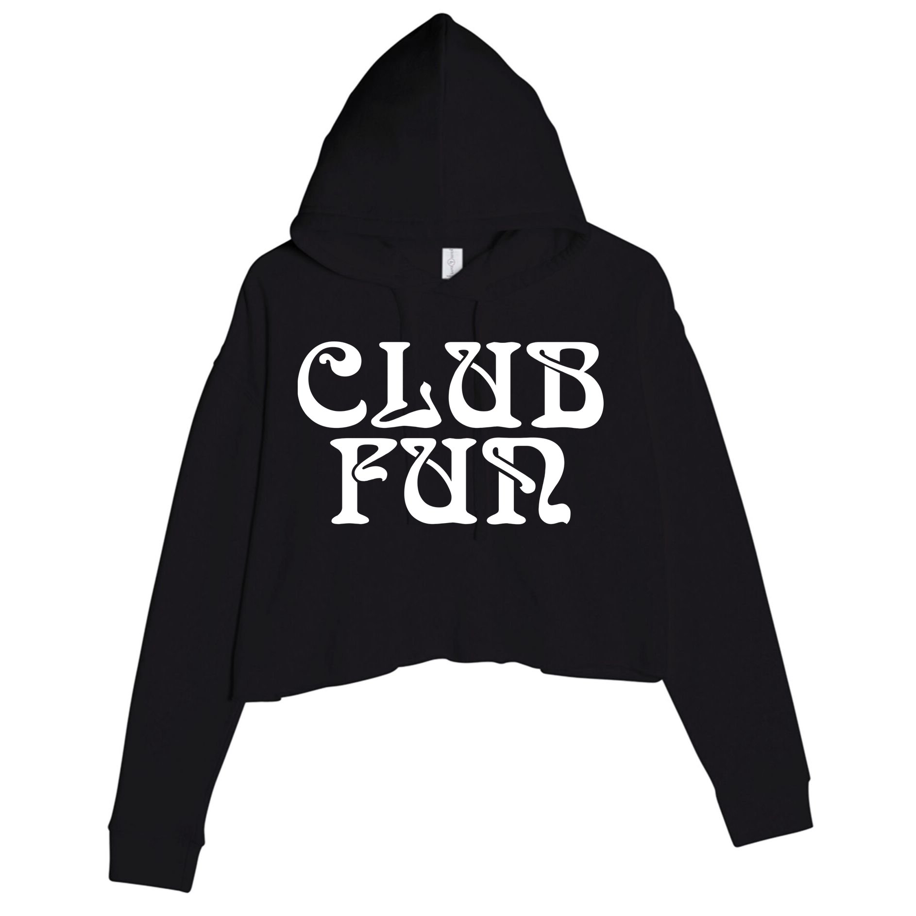 Club Fun Crop Fleece Hoodie