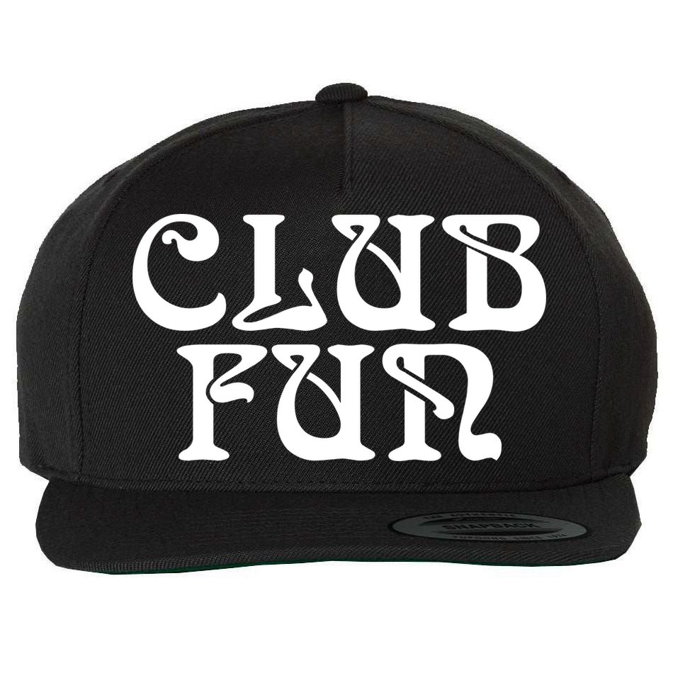 Club Fun Wool Snapback Cap