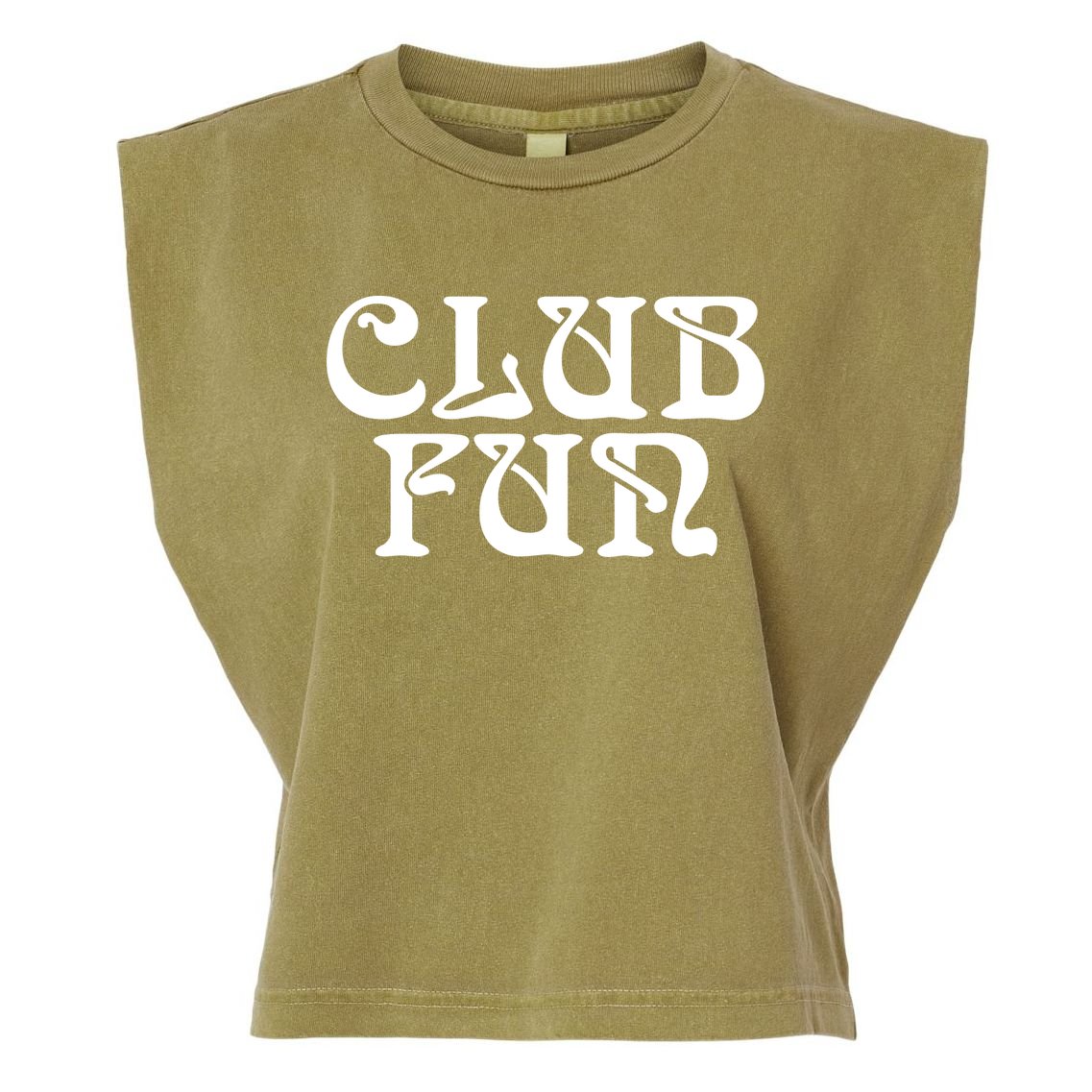 Club Fun Garment-Dyed Women's Muscle Tee