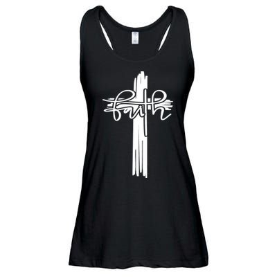 Christian Faith & Cross 316 Christian Faith Bible Ladies Essential Flowy Tank