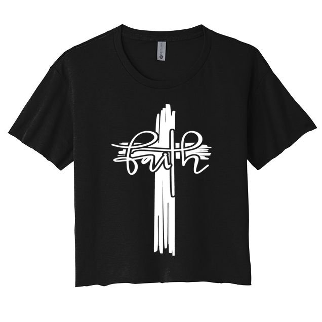 Christian Faith & Cross 316 Christian Faith Bible Crop Top
