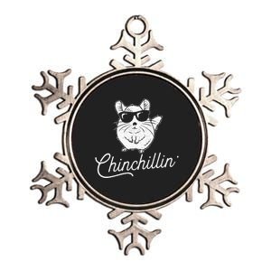 Chinchillin Funny Chinchilla Lovers Metallic Star Ornament