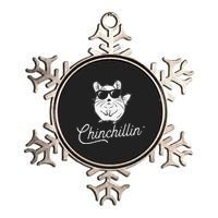 Chinchillin Funny Chinchilla Lovers Metallic Star Ornament