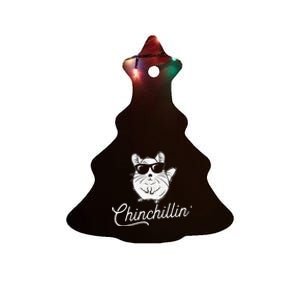 Chinchillin Funny Chinchilla Lovers Ceramic Tree Ornament