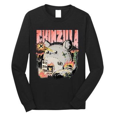 CHINZILLA Funny Chinchilla Saying Gift Chinchillas Owners Long Sleeve Shirt