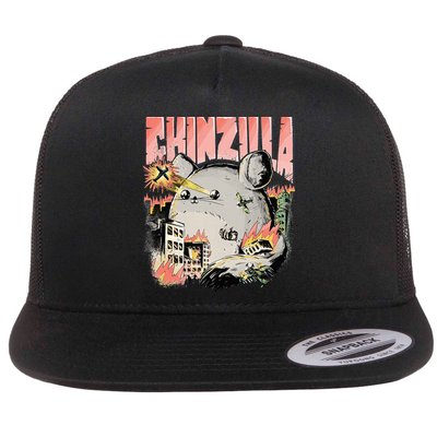CHINZILLA Funny Chinchilla Saying Gift Chinchillas Owners Flatbill Hat