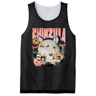 CHINZILLA Funny Chinchilla Saying Gift Chinchillas Owners Mesh Reversible Basketball Jersey Tank