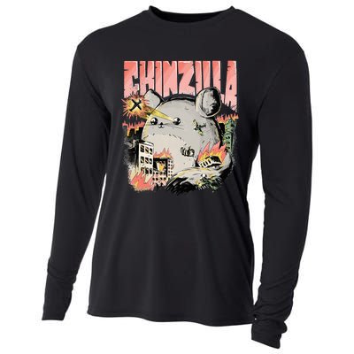 CHINZILLA Funny Chinchilla Saying Gift Chinchillas Owners Cooling Performance Long Sleeve Crew