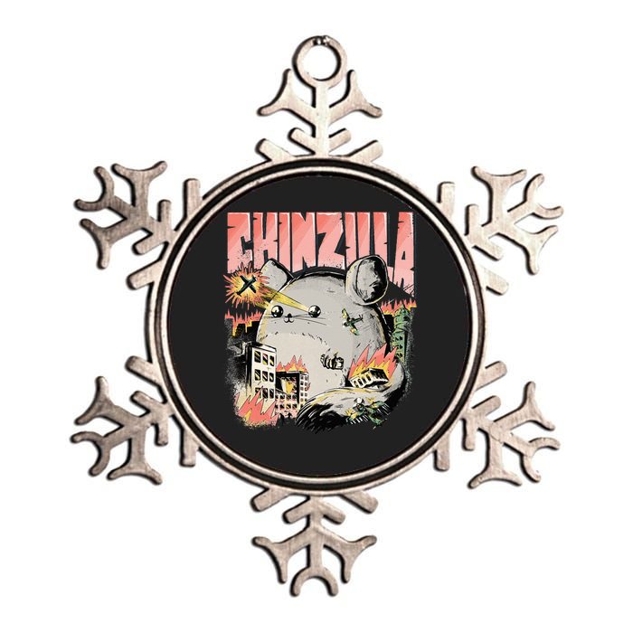 CHINZILLA Funny Chinchilla Saying Gift Chinchillas Owners Metallic Star Ornament