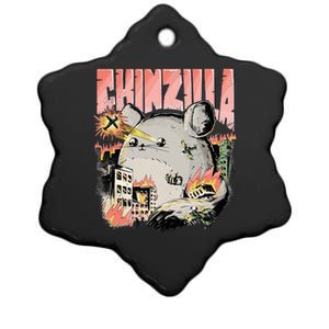 CHINZILLA Funny Chinchilla Saying Gift Chinchillas Owners Ceramic Star Ornament