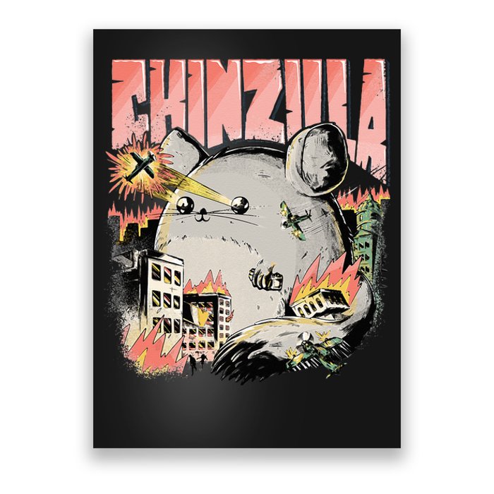 CHINZILLA Funny Chinchilla Saying Gift Chinchillas Owners Poster