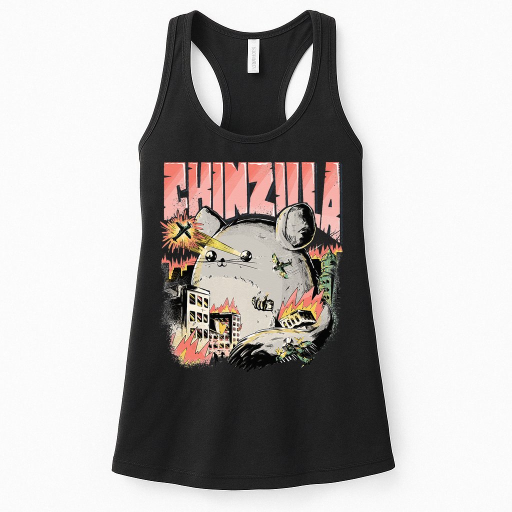 CHINZILLA Funny Chinchilla Saying Gift Chinchillas Owners Womens Tank Top