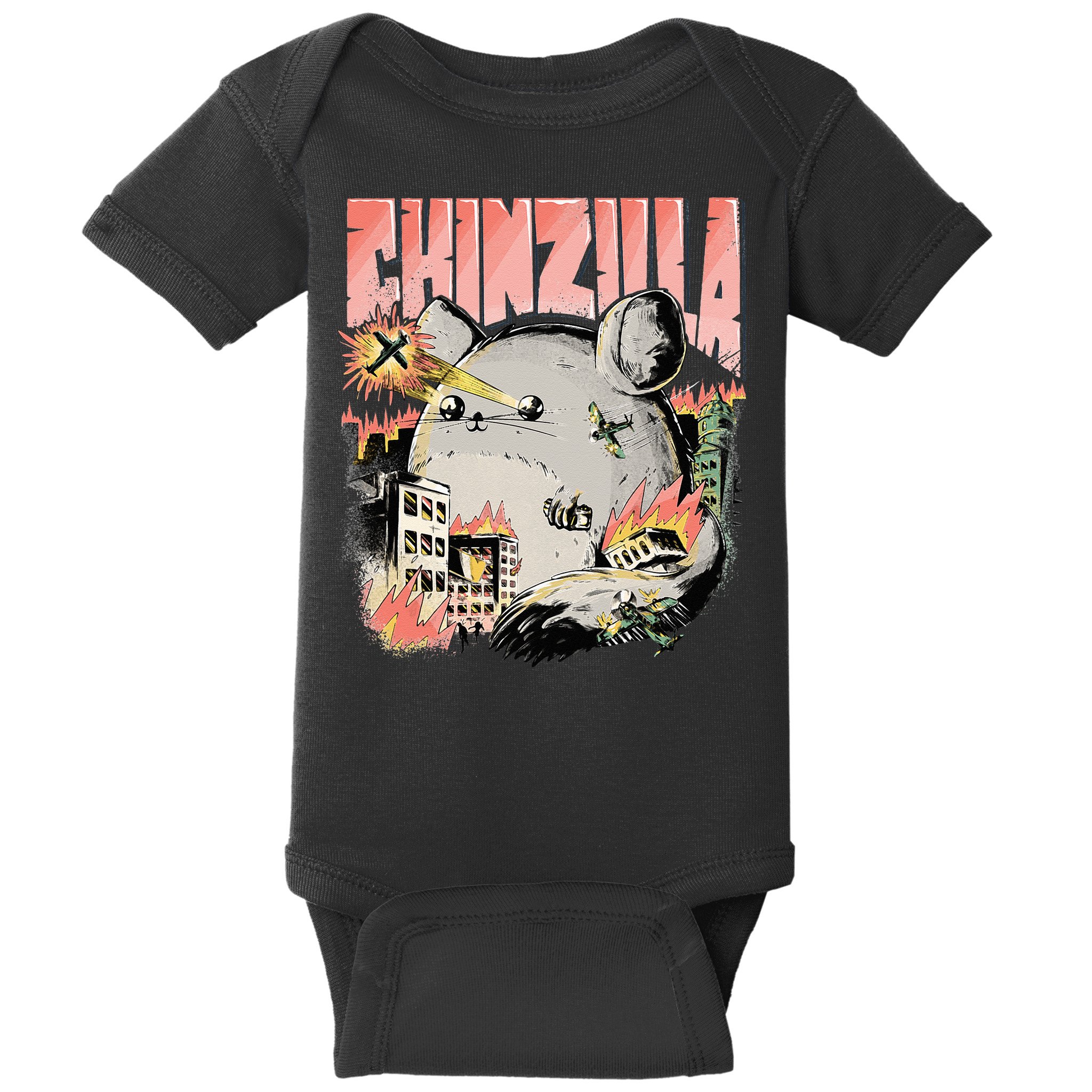 CHINZILLA Funny Chinchilla Saying Gift Chinchillas Owners Baby Bodysuit