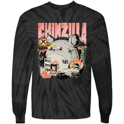 CHINZILLA Funny Chinchilla Saying Gift Chinchillas Owners Tie-Dye Long Sleeve Shirt