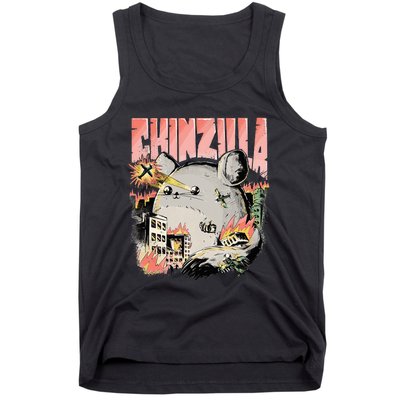 CHINZILLA Funny Chinchilla Saying Gift Chinchillas Owners Tank Top