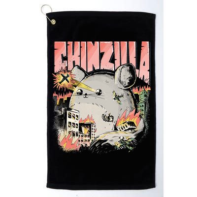 CHINZILLA Funny Chinchilla Saying Gift Chinchillas Owners Golf Towel