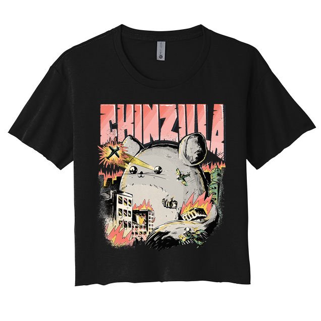 CHINZILLA Funny Chinchilla Saying Gift Chinchillas Owners Crop Top