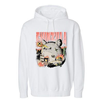 CHINZILLA Funny Chinchilla Saying Gift Chinchillas Owners Garment-Dyed Fleece Hoodie