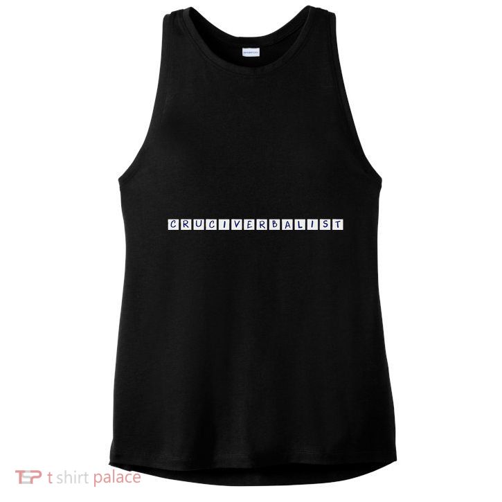 Cruciverbalist For Crossword Puzzle Lovers Ladies PosiCharge Tri-Blend Wicking Tank