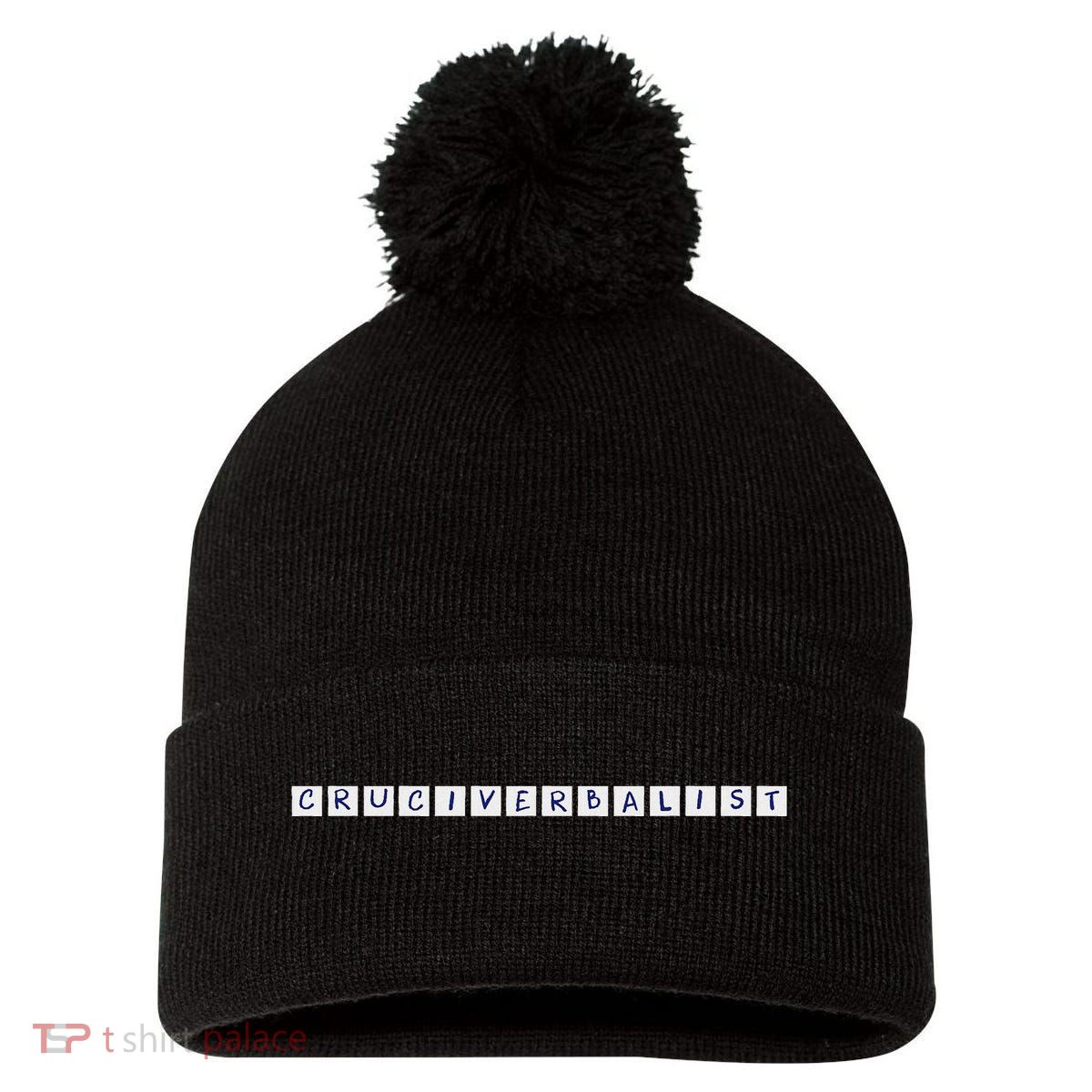 Cruciverbalist For Crossword Puzzle Lovers Pom Pom 12in Knit Beanie