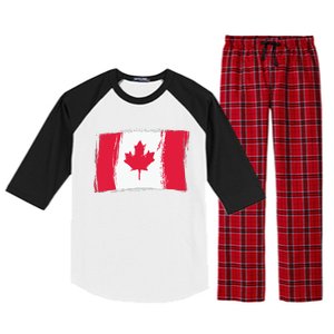 Canadian Flag Canada Flag Canada Lover Raglan Sleeve Pajama Set