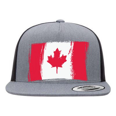 Canadian Flag Canada Flag Canada Lover Flat Bill Trucker Hat