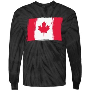 Canadian Flag Canada Flag Canada Lover Tie-Dye Long Sleeve Shirt