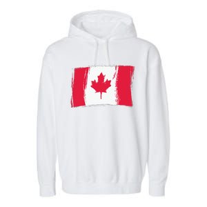 Canadian Flag Canada Flag Canada Lover Garment-Dyed Fleece Hoodie