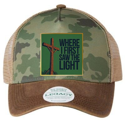 Christian Faithbased Cross Design Legacy Tie Dye Trucker Hat