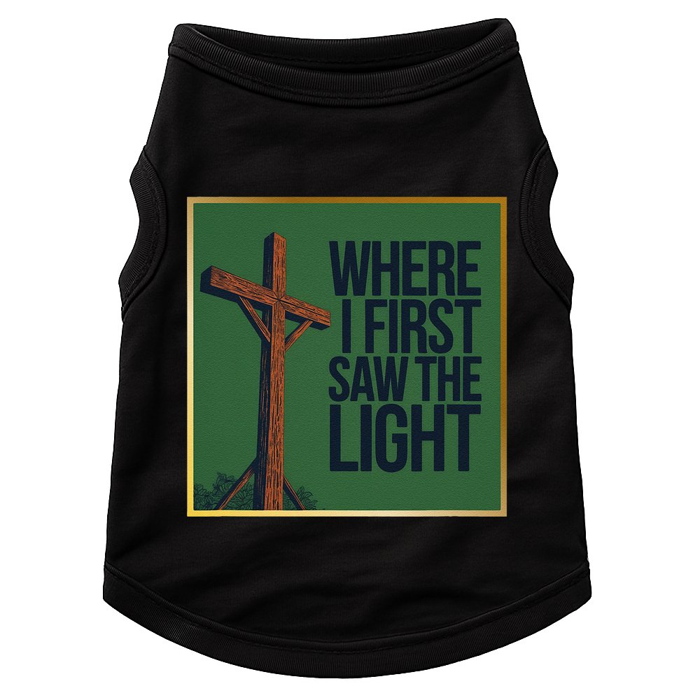 Christian Faithbased Cross Design Doggie Tank
