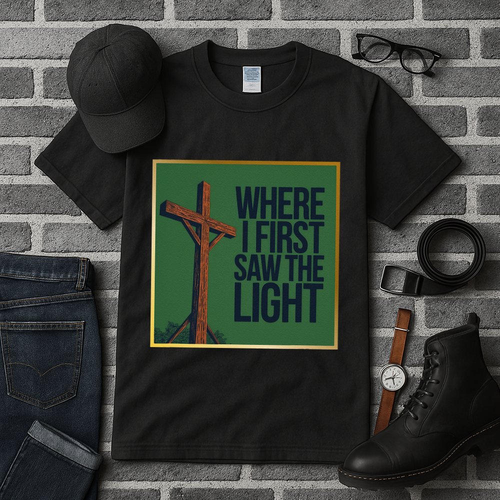 Christian Faithbased Cross Design Tall T-Shirt