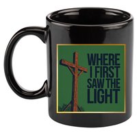 Christian Faithbased Cross Design 11oz C Handle Ceramic Mug