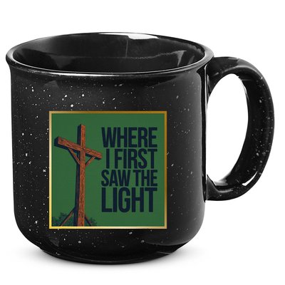 Christian Faithbased Cross Design 15oz Campfire Ceramic Mug