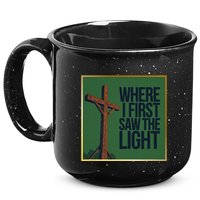 Christian Faithbased Cross Design 15oz Campfire Ceramic Mug