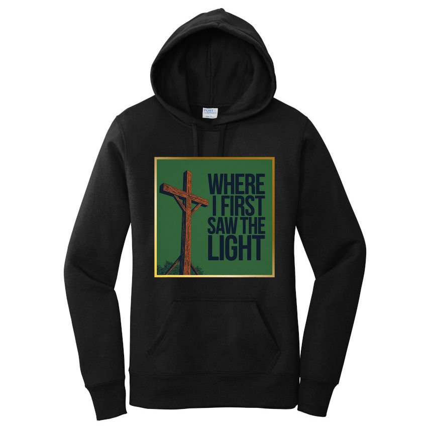 Christian Faithbased Cross Design Women's Pullover Hoodie