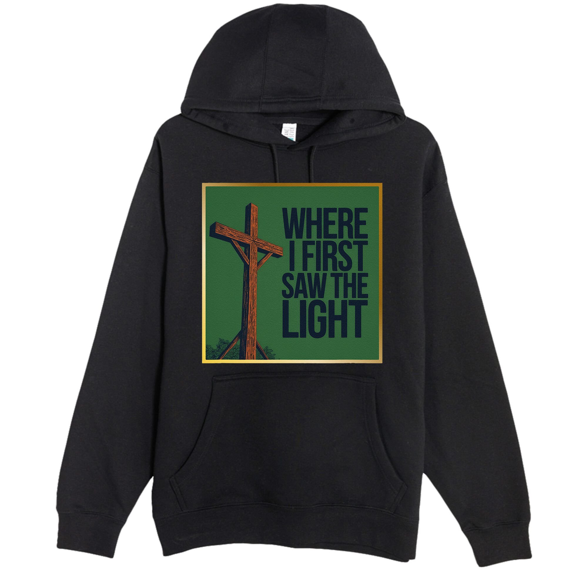 Christian Faithbased Cross Design Premium Pullover Hoodie