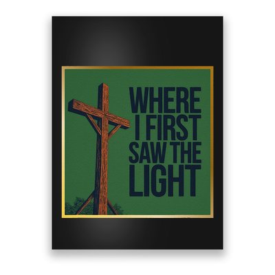 Christian Faithbased Cross Design Poster