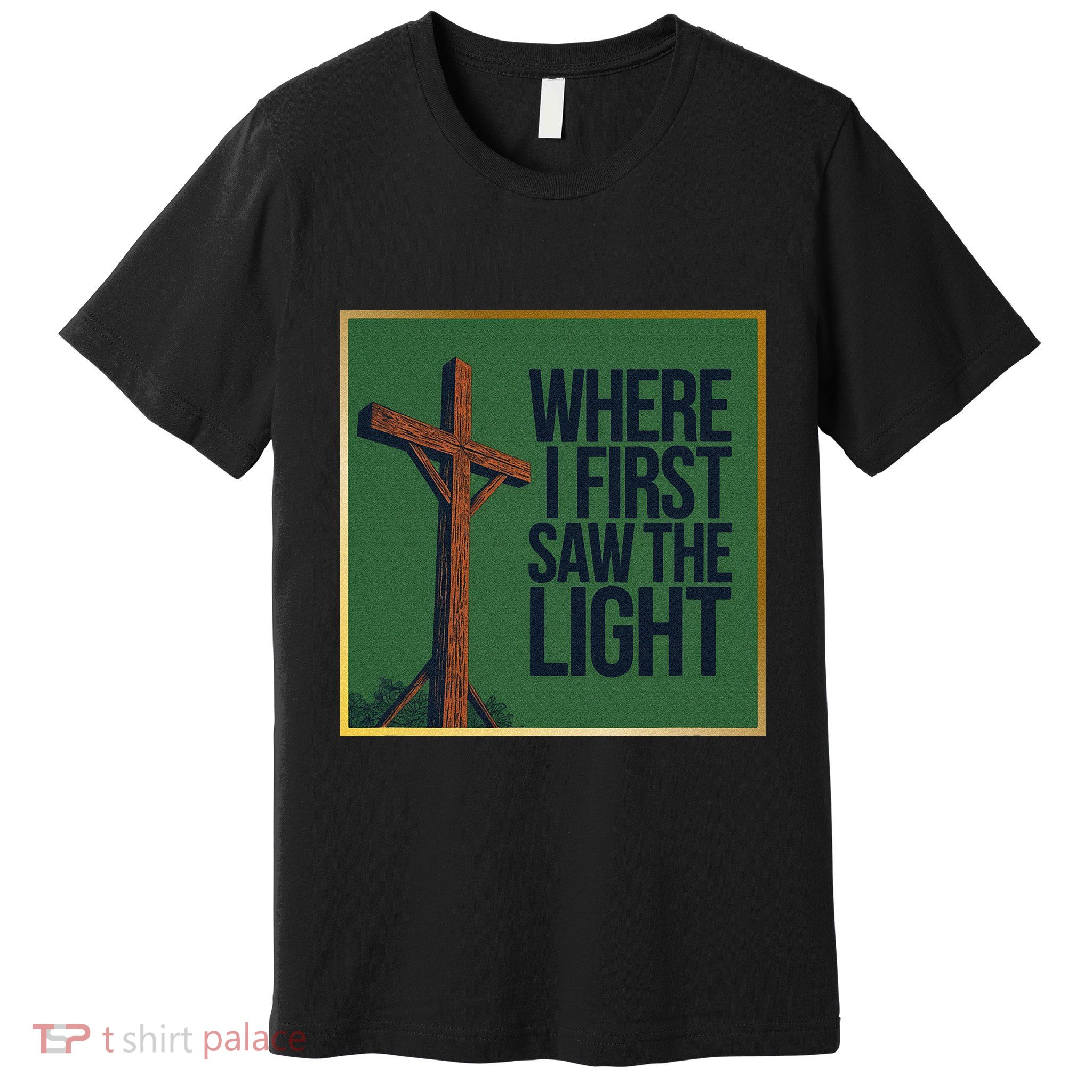 Christian Faithbased Cross Design Premium T-Shirt