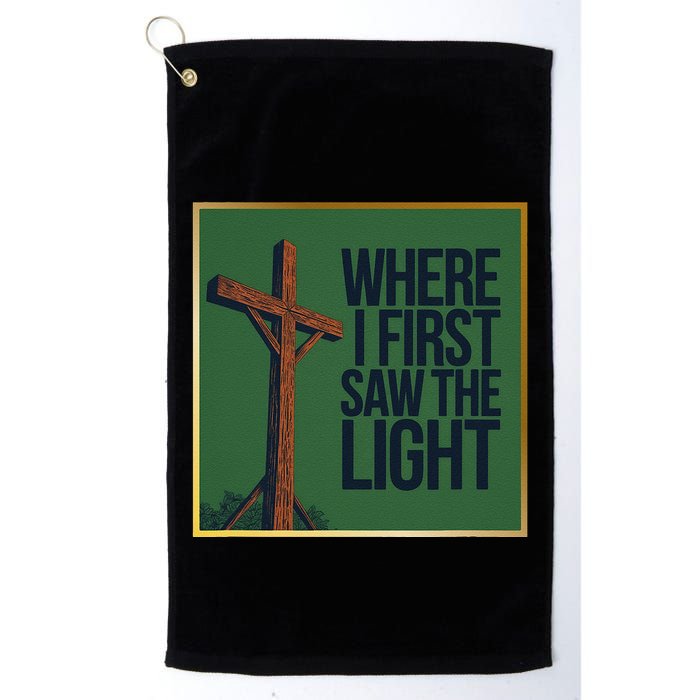 Christian Faithbased Cross Design Golf Towel