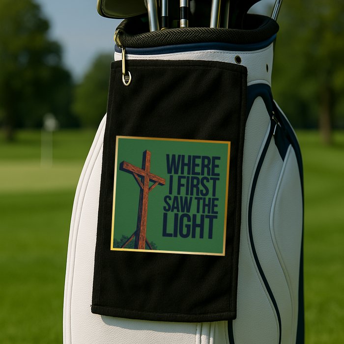 Christian Faithbased Cross Design Golf Towel
