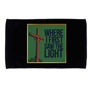 Christian Faithbased Cross Design Microfiber Hand Towel