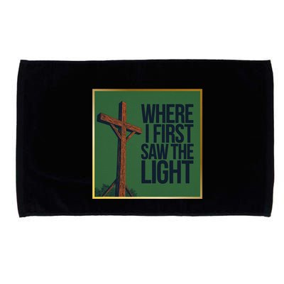 Christian Faithbased Cross Design Microfiber Hand Towel