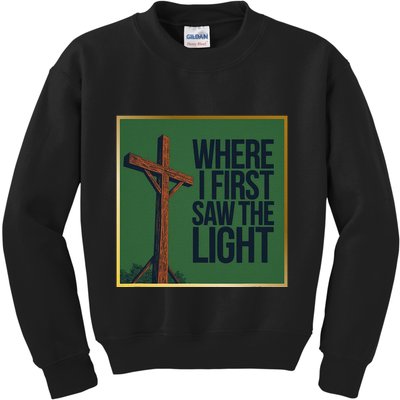 Christian Faithbased Cross Design Kids Sweatshirt