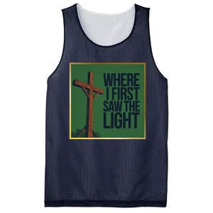 Christian Faithbased Cross Design Mesh Reversible Basketball Jersey Tank